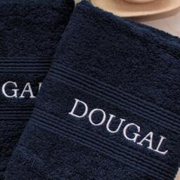 Personalised Navy Hand Towel & Face Flannel Embroidered Cotton Gift Set - thumbnail 3