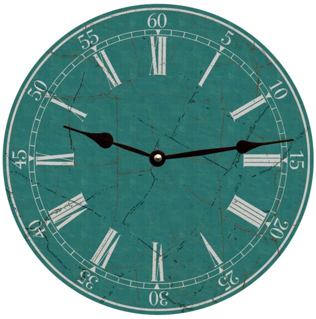 Teal Wall Clock - image 1