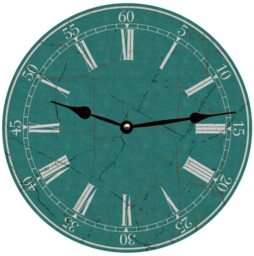 Teal Wall Clock