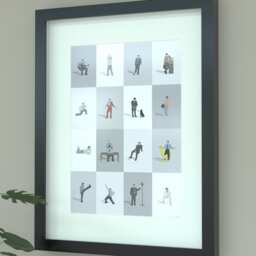 The Office - UK Illustrated Print - Classic Workplace Comedy Art For Home Or - thumbnail 1