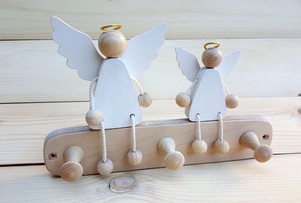 Hook Rail Children's Wardrobe Coat Hook Guardian Angel - image 1