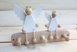 Hook Rail Children's Wardrobe Coat Hook Guardian Angel - thumbnail 1