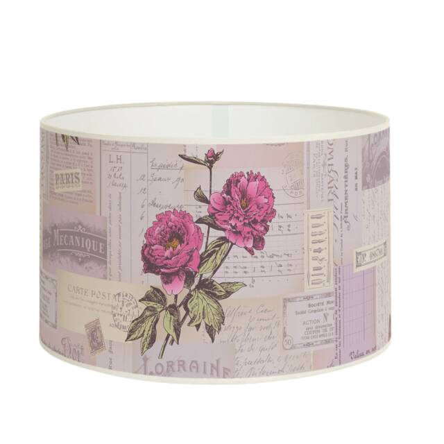 Lampshade For Table Lamp - Floral Paris Vintage Pattern Lampshade Available As A Base Or Pendant - image 1