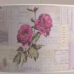 Lampshade For Table Lamp - Floral Paris Vintage Pattern Lampshade Available As A Base Or Pendant - thumbnail 3