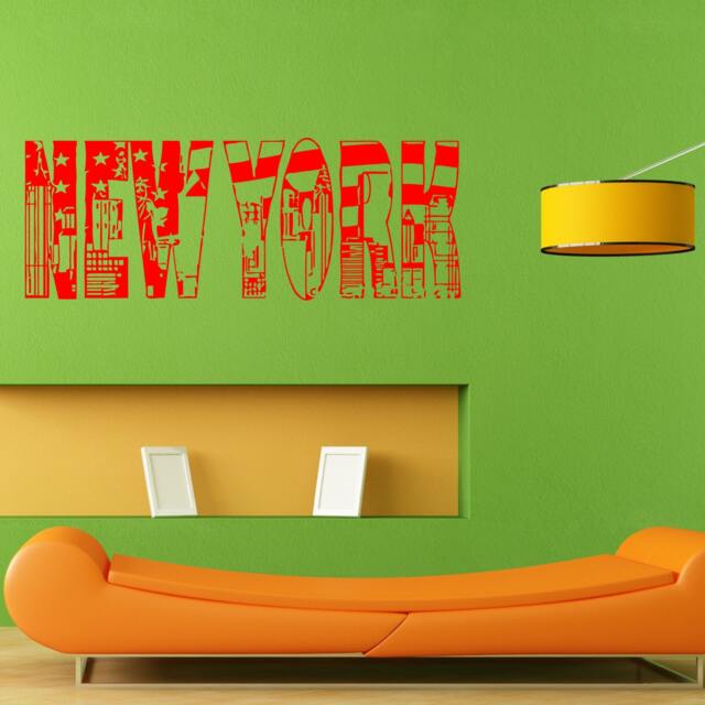 New York Ny City Skyline Wall Sticker Vinyl Mural Decal Home House Apartment Art Decor Free Shipping L056 - image 1