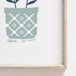 Welsh Friends Print, Print Ffrindiau, Blodau, Flowers Gifts, Blanced Gymreig, Blanket - thumbnail 2
