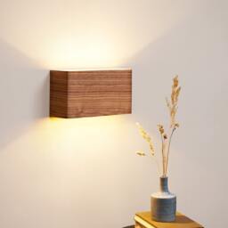Curved Plywood Wall Sconce Rustic Modern Bedside Lamp - thumbnail 1
