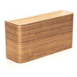 Curved Plywood Wall Sconce Rustic Modern Bedside Lamp - thumbnail 3