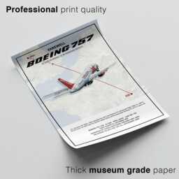 Jet2 Boeing 757 Print, Last Flight, Aviation Art, Airliner Art Prints, Pilot Gift, Poster, Airline Decor - thumbnail 3