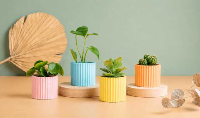 Planter Pot, , Mid Century Planters Idea Gift For Home, Home Decor - image 1