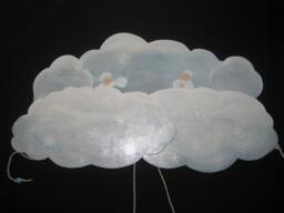 Snowflake Children Moving Wooden Image, Wandekoration For & Adults, Winter Decoration - thumbnail 1