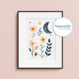 Wildflower Prints, Nursery Wall Art, Floral Flower Pictures, Baby Girls Room - thumbnail 4