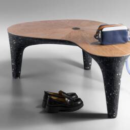Ma Bench Sculptural Oak & Composite Seating Object - thumbnail 3