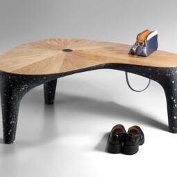 Ma Bench Sculptural Oak & Composite Seating Object - thumbnail 2