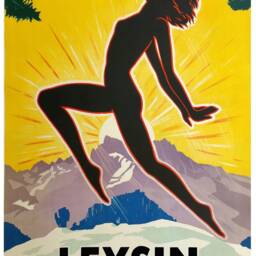 Reprint Of A Vintage Travel Poster To Leysin, Switzerland - thumbnail 3
