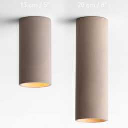 Ceiling Spotlight - Minimalist Concrete Cylinder Lamp Modern Lighting Fixture Cromia - thumbnail 4