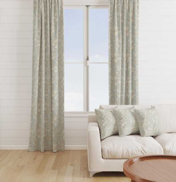 Custom Made William Morris Golden Lily Pool Blackout/Lining Curtains Pinch /Triple/Double Pleat - image 1