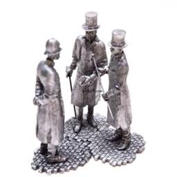 Tin 54mm Sherlock Holmes, Dr. Watson & Inspector G. Lestrade. Arthur Conan Doyle 132 Scale Metal Figurine - thumbnail 2