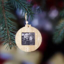 Personalised Christmas Tree Photo Frame Decoration, Personalised Bauble, Stocking Filler - thumbnail 3