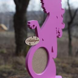 Personalized Baby Gift Set Photo Picture Frame Pregnant Woman Wood Ultrasound Sonogram Pregnancy Girl Shower Gender Reveal - thumbnail 2