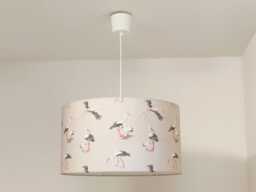 stork-Patterned Lampshade/Pendant Light - Perfect Gift Idea For Christmas, Birthdays, Or Any Romantic Nature-Themed Nursery Decor - thumbnail 1