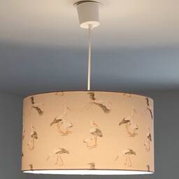 stork-Patterned Lampshade/Pendant Light - Perfect Gift Idea For Christmas, Birthdays, Or Any Romantic Nature-Themed Nursery Decor - thumbnail 3