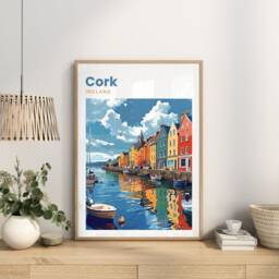 Cork Travel Print - Ireland Poster Gift Wall Art Home - thumbnail 3