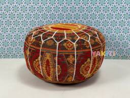 Yakiti - Casual Moroccan Pouf, Decorative Stylish Living Room Bohemian Chair Pouf Footstool Cover, Home Design