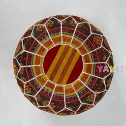 Yakiti - Casual Moroccan Pouf, Decorative Stylish Living Room Bohemian Chair Pouf Footstool Cover, Home Design - thumbnail 3