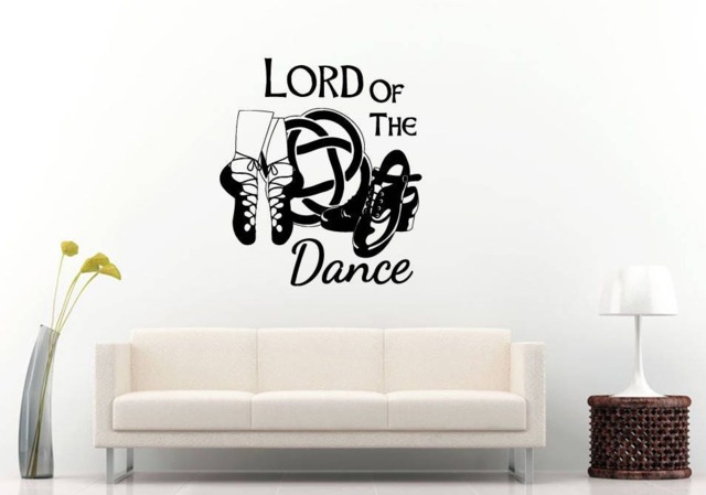 Lord Of The Dance Ballet Shoes Dancing Room Wall Sticker Decal Vinyl Mural Decor Art L2424 - image 1