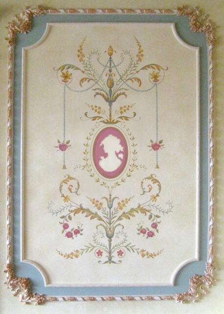 Wall Stencil Marie-Antoinette Grand Panel - Amazing Detail French Decor - image 1