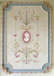 Wall Stencil Marie-Antoinette Grand Panel - Amazing Detail French Decor - thumbnail 1