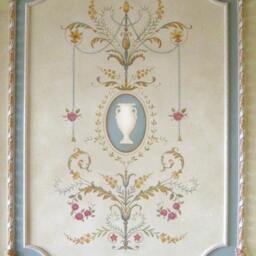 Wall Stencil Marie-Antoinette Grand Panel - Amazing Detail French Decor - thumbnail 3