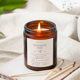 Personalised Father's Day Candle Scented Soy Wax Apothecary Jar - thumbnail 1