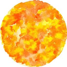Planet Sun Watercolor Wall Decal Sticker Solar System Mural Outer Space Art Removable Peel & Stick Fabric - thumbnail 3