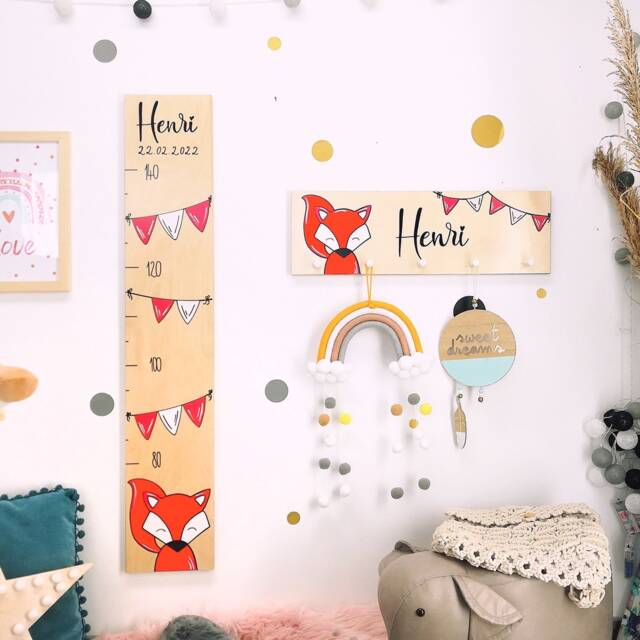 Children's Height Chart, Wooden Charts, Individual Gifts, Personalized Charts - image 1