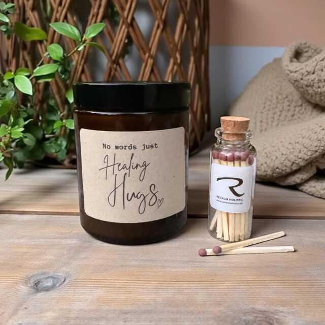 Healing Hugs Candle, Get Well Gift, Thinking Of You Sympathy Self Care Stress Relief - image 1