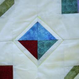 Snails Trails - Baby Blanket -Handmade Quilt Colorful Patchwork With Ladybug & Butterfly Design - thumbnail 3