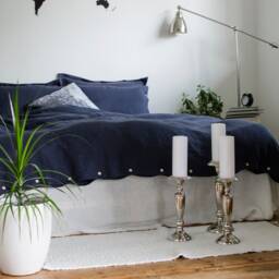 Dark Grey Duvet Cover in Handmade, 100% Linen Bedding, Softened Linen, European Flax, King, Queen, Full, Single, Custom Sizes Available - thumbnail 2
