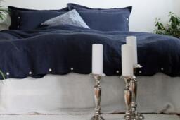Dark Grey Duvet Cover in Handmade, 100% Linen Bedding, Softened Linen, European Flax, King, Queen, Full, Single, Custom Sizes Available