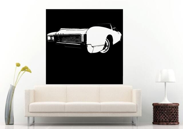 Classic Old School Antique American Muscle Sports Racing Fast Car Automobile Vehicle Wall Decal Vinyl Sticker Mural Room Decor L689 - image 1