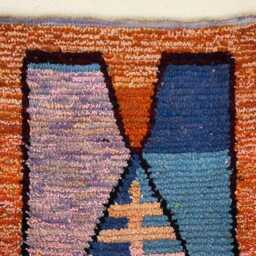 Handwoven Beni Ourain Runner Rug Colorful Moroccan Wool Hallway Rug - thumbnail 4