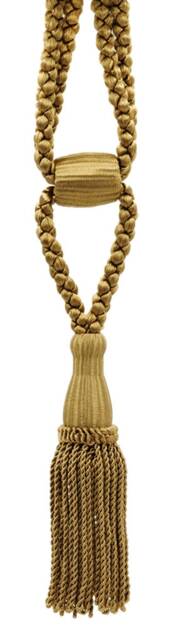 "D??copro Curtain & Drapery Tassel Tieback, Adjustable Cord Length, Length 5 1/2"", Spread 36" - image 1