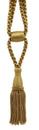 "D??copro Curtain & Drapery Tassel Tieback, Adjustable Cord Length, Length 5 1/2"", Spread 36"