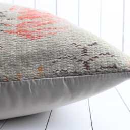 Turkish Kilim Pillow Cover Handmade Anatolian Throw - 24x24 Inch - thumbnail 4