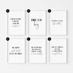 Bedroom Prints Minimalist - Wall Art Posters Inspirational Funny Motivational Decor Positive Affirmations - thumbnail 3