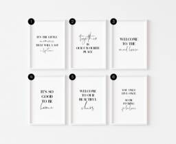 Bedroom Prints Minimalist - Wall Art Posters Inspirational Funny Motivational Decor Positive Affirmations - thumbnail 1