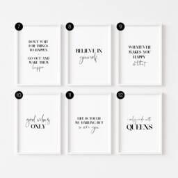 Bedroom Prints Minimalist - Wall Art Posters Inspirational Funny Motivational Decor Positive Affirmations - thumbnail 2