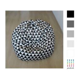 Black & White Large Bean Bag Chair Cover + Inner Bag, Perfect Gift, Home Decor