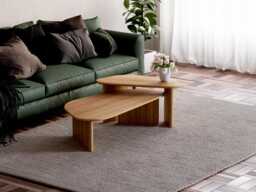 Nesting Coffee Tables - Modern Set Solid Wood Table Minimalist Of 2 Tables